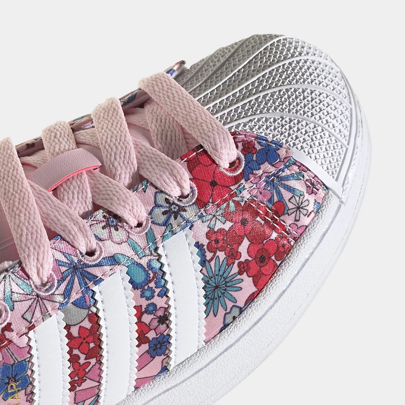 adidas Juniors Superstar 2 Rose clair / Blanc