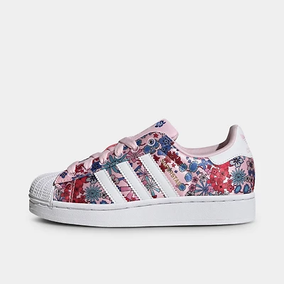 adidas Juniors Superstar 2 Rose clair / Blanc