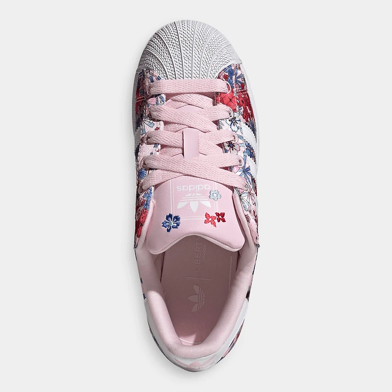 adidas Juniors Superstar 2 Rose clair / Blanc