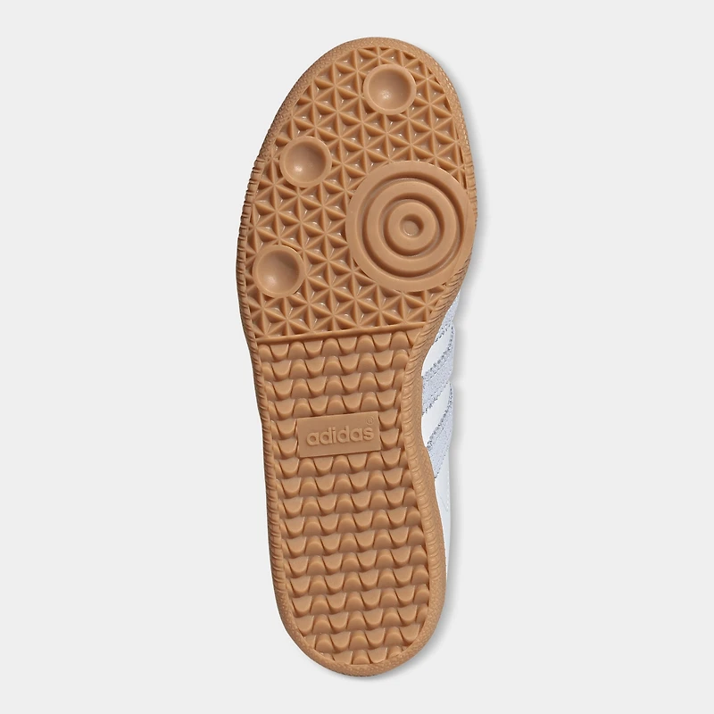 adidas Junior Samba Blanc / Ciel Cristal - Semelle gomme