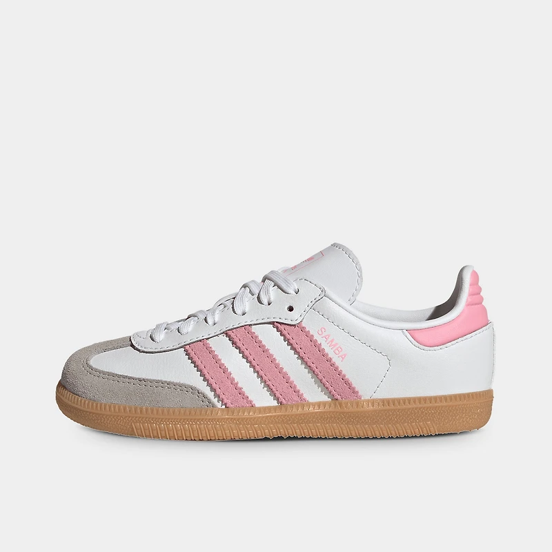 adidas Children's Samba White / Light Pink - Gum
