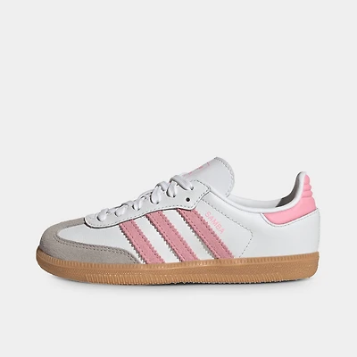 adidas Children's Samba White / Light Pink - Gum