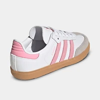 adidas Children's Samba White / Light Pink - Gum