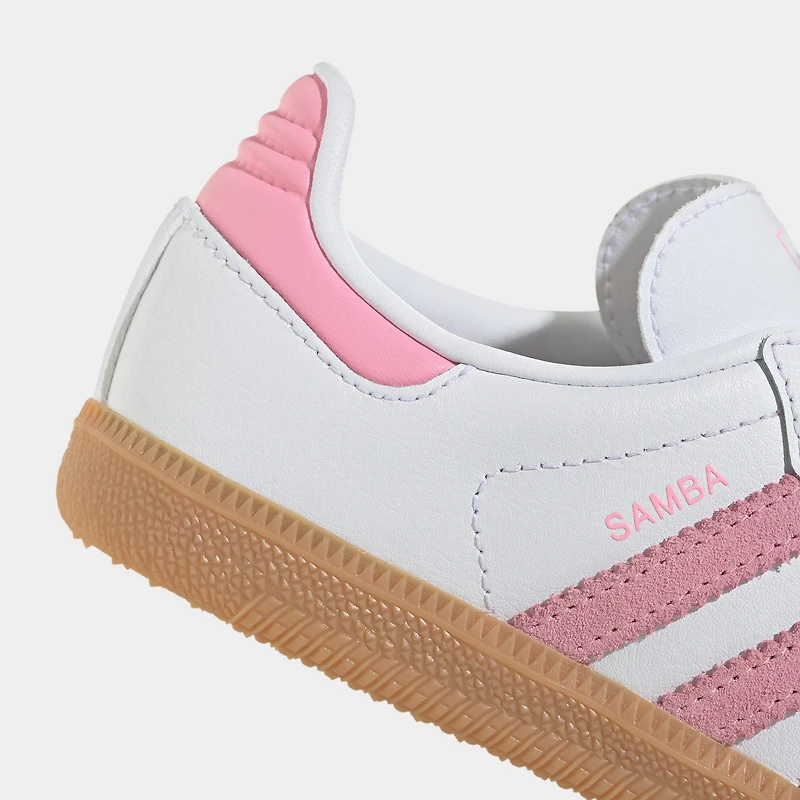 adidas Children's Samba White / Light Pink - Gum