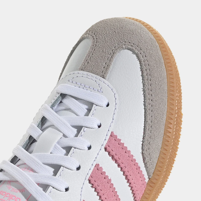 adidas Children's Samba White / Light Pink - Gum