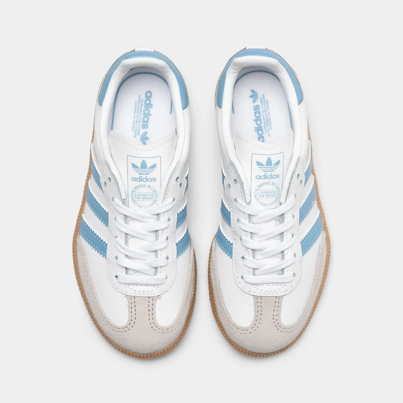 adidas Children's Samba OG White / Ash Blue - Gum