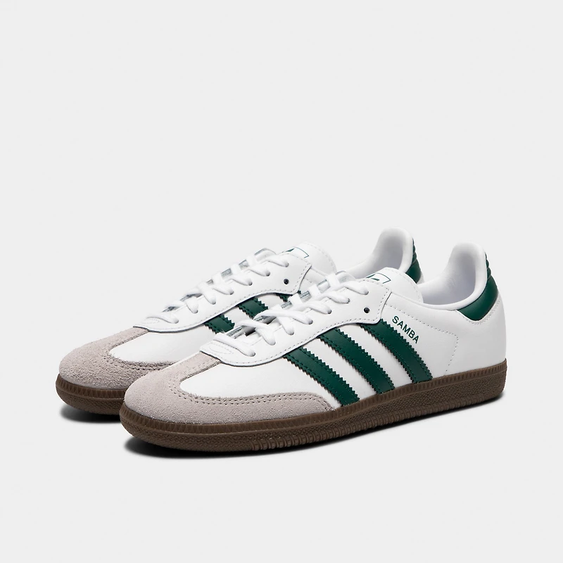 adidas Juniors' Samba OG White / Collegiate Green Gum