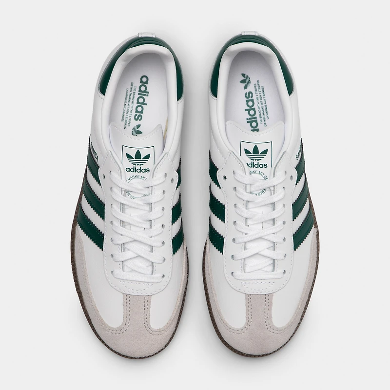 adidas Juniors' Samba OG White / Collegiate Green Gum