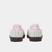 adidas Juniors' Samba OG White / Cloud Pink  - Gum
