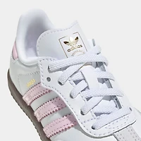 adidas Samba OG Blanc / Rose nuage - Gomme pour enfant