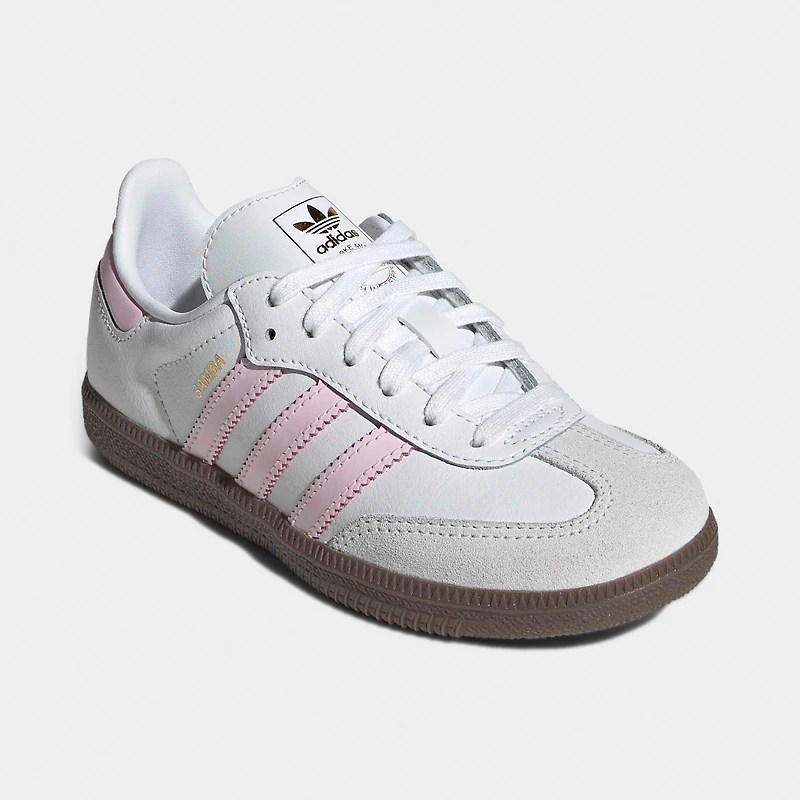 adidas Children's Samba OG White / Cloud Pink - Gum