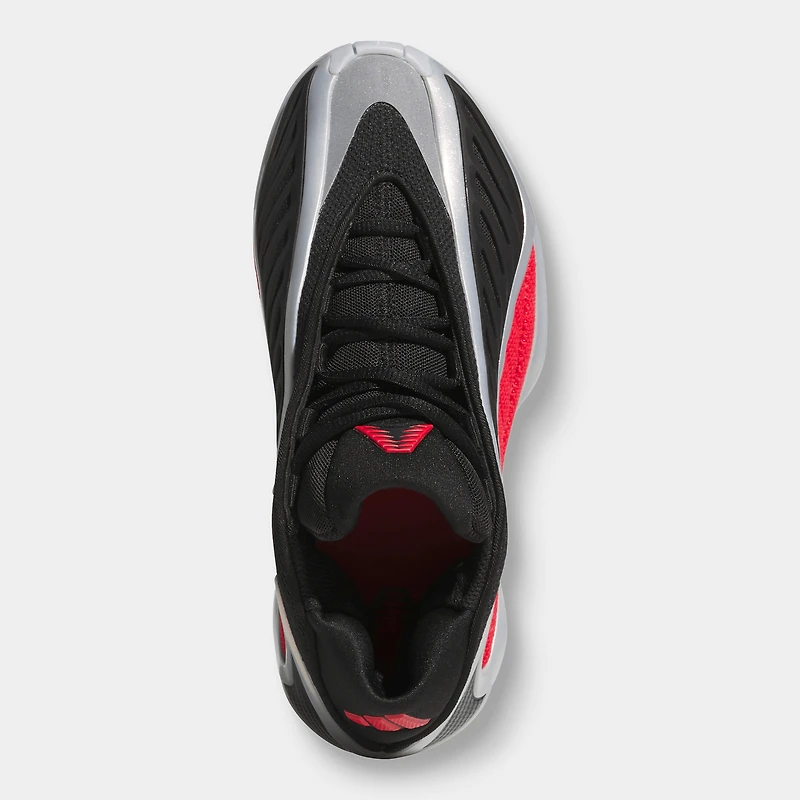 adidas Juniors' Anthony Edwards 2 Silver Metallic / Pure Ruby - Black