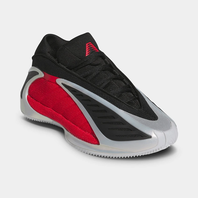adidas Junior Anthony Edwards 2 Argent Métallique / Rubis Pur - Noir