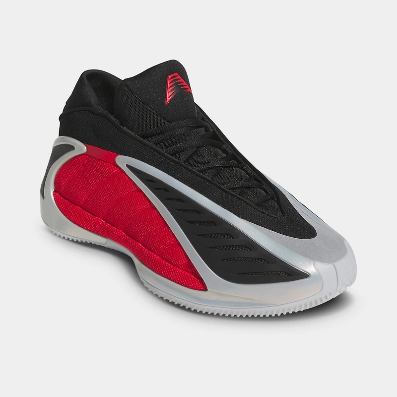 adidas Anthony Edwards 2 Argent Métallique / Rubis Pur - Noir