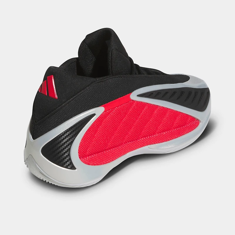 adidas Anthony Edwards 2 Silver Metallic / Pure Ruby - Black