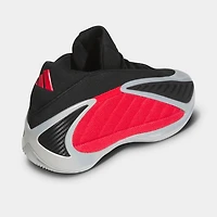 adidas Anthony Edwards 2 Silver Metallic / Pure Ruby - Black