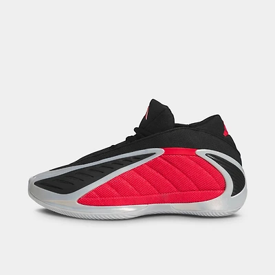 adidas Anthony Edwards 2 Silver Metallic / Pure Ruby - Black