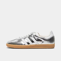 adidas Women's Samba OG Silver Metallic / Ftwr White - Gum