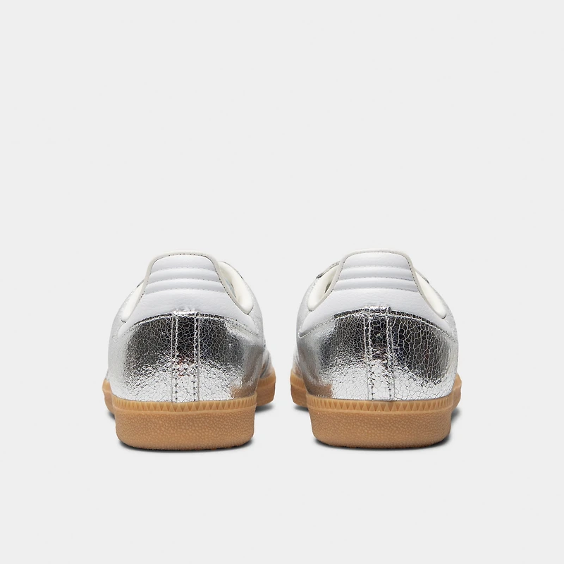 adidas Femmes Samba OG Argent Métallique / Blanc - Gomme