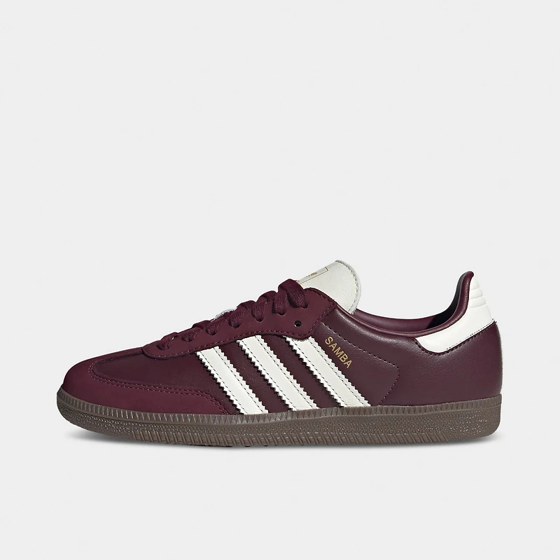 adidas Women's Samba OG Maroon / Off White - Gum