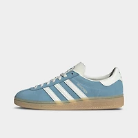 adidas Women's Muenchen Preloved Blue / Off White - Silver Metallic
