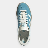 adidas Women's Muenchen Preloved Blue / Off White - Silver Metallic