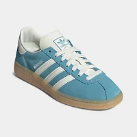 adidas Women's Muenchen Preloved Blue / Off White - Silver Metallic