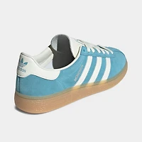 adidas Women's Muenchen Preloved Blue / Off White - Silver Metallic