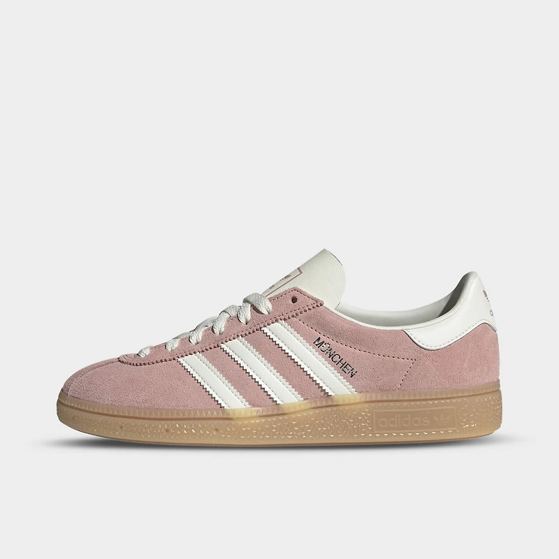 adidas Women's Muenchen Wonder Mauve / Off White - Silver Metallic