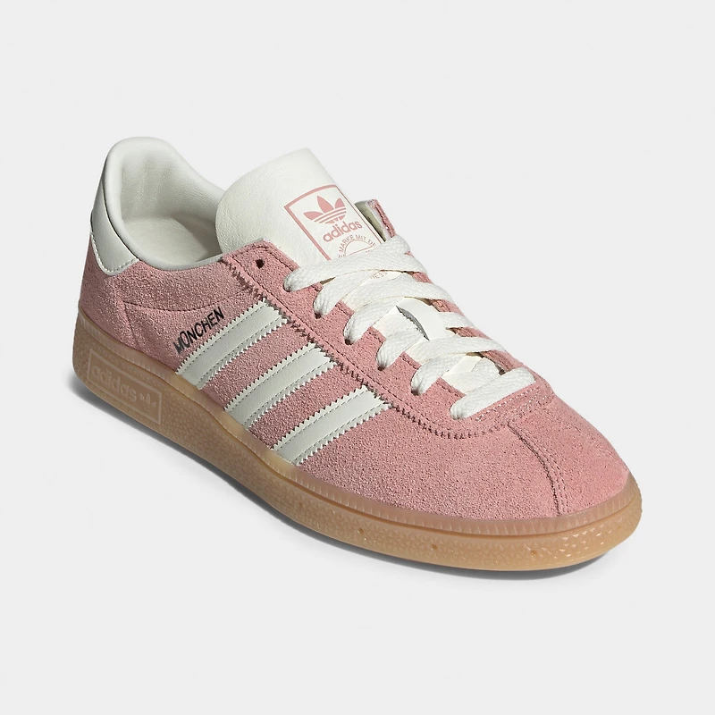 adidas Women's Muenchen Wonder Mauve / Off White - Silver Metallic