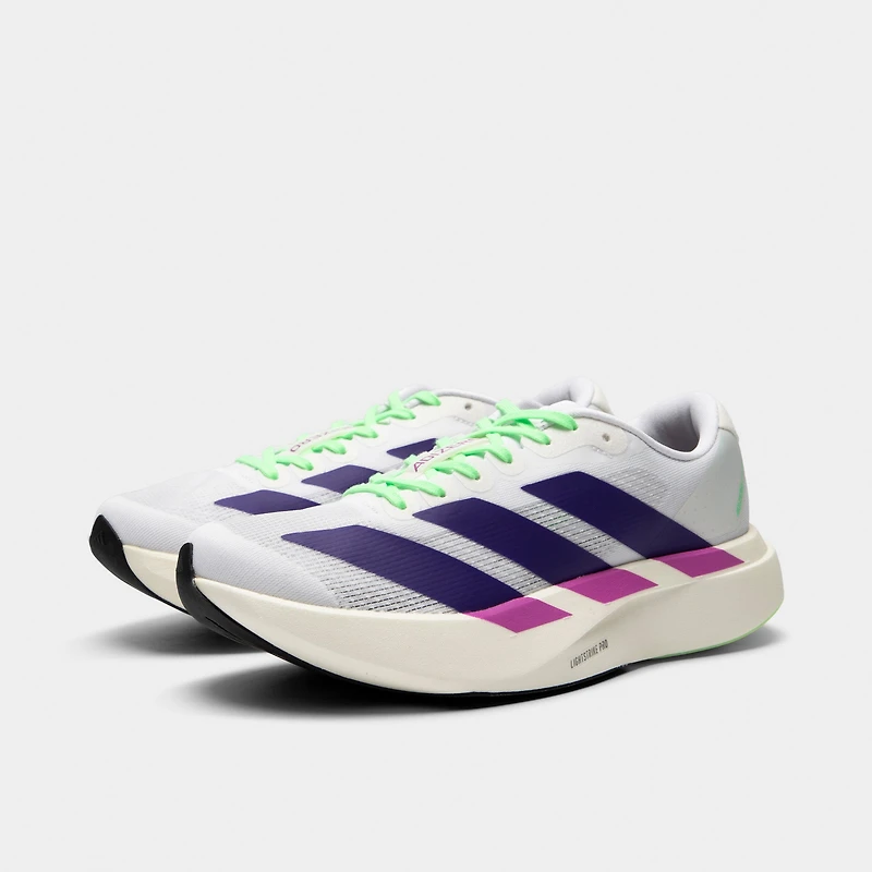 adidas Women's Adizero Evo SL White / Collegiate Purple - Burst