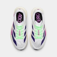 adidas Adizero Evo SL pour femme Blanc / Violet universitaire - éclatant