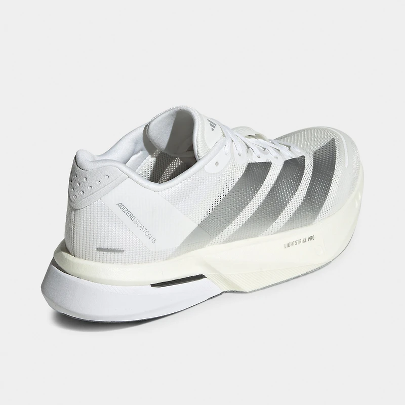 adidas Women's Adizero Boston 13 White / Matte Silver - Dash Grey