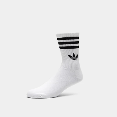 adidas Originals 3 Stripes Crew Socks (3 Pack) / White