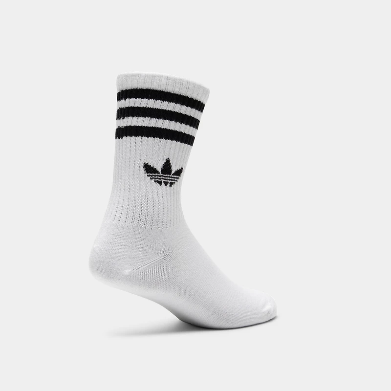 adidas Originals 3 Stripes Crew Socks (3 Pack) / White