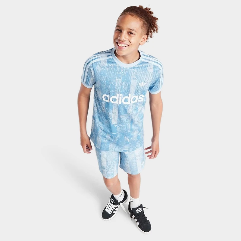 adidas Juniors' Tee Multicolor / Clear Sky
