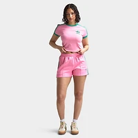 Adidas Women's Classic Shorts Bliss Pink / Semi Court Green
