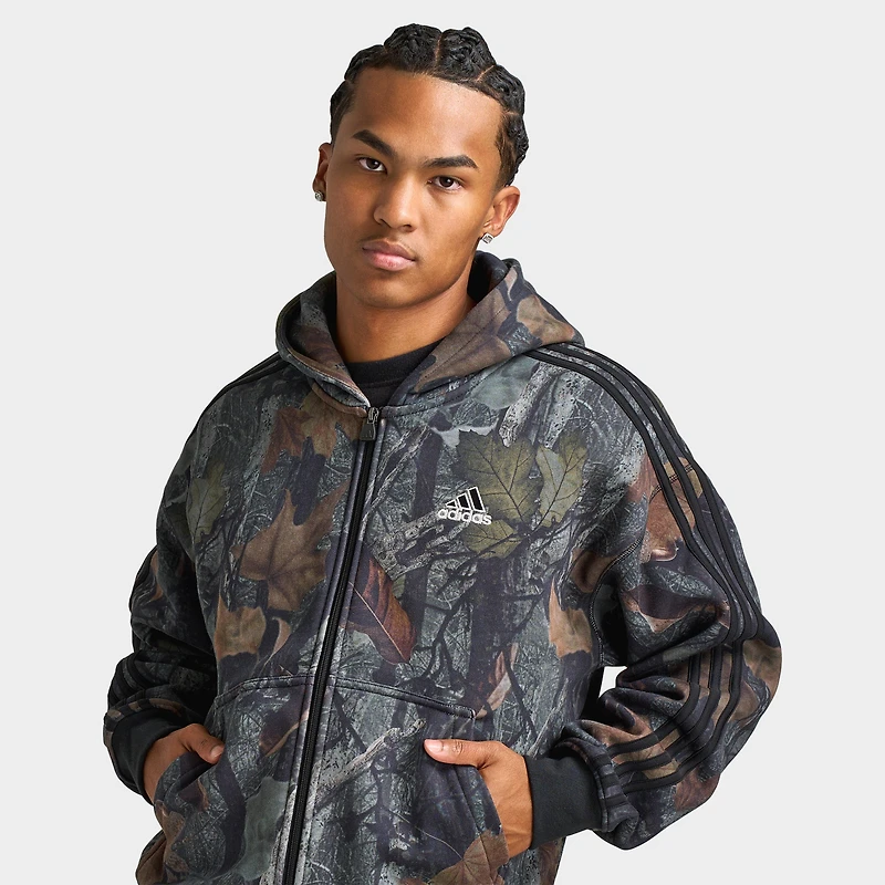 adidas Camo Full Zip Hoodie / Black