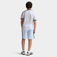 adidas Junior Italie Maillot extérieur réplique  Blanc / Bleu