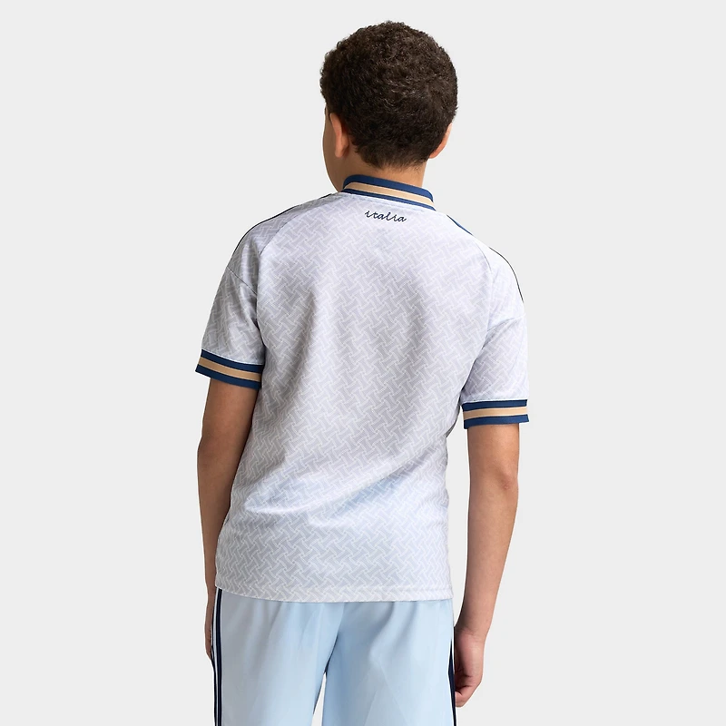 adidas Juniors' Italia Replica Away Jersey White / Blue