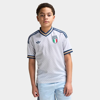 adidas Juniors' Italia Replica Away Jersey White / Blue