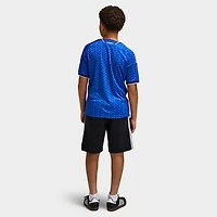adidas Juniors' Italia Réplique Maillot Domicile / Bleu Royal
