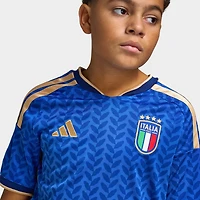 adidas Juniors' Italia Réplique Maillot Domicile / Bleu Royal