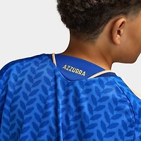 adidas Juniors' Italia Réplique Maillot Domicile / Bleu Royal