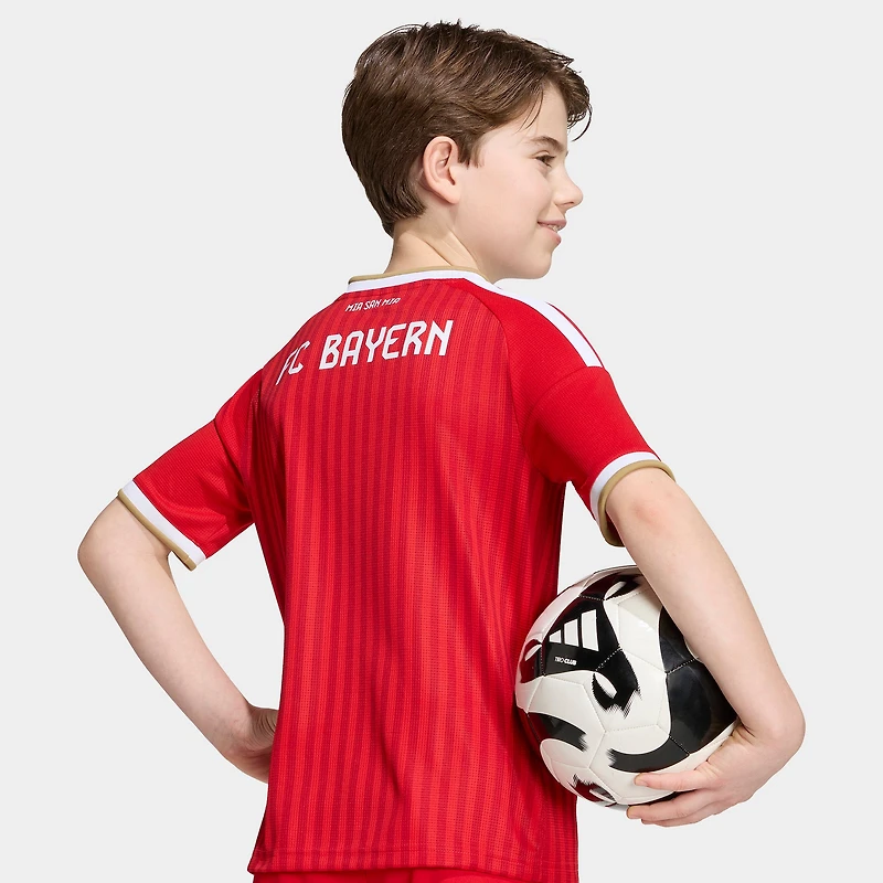 adidas Junior Maillot Domicile FC Bayern Scarlet Mieux  / Blanc