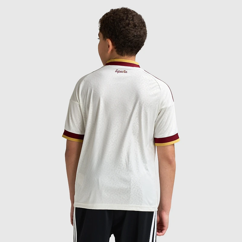 adidas Juniors' Spain Replica Away Jersey / White