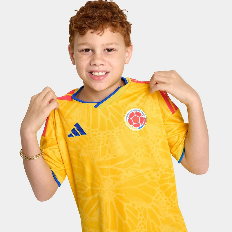 adidas Juniors' Maillot domicile réplique Colombie / Jaune