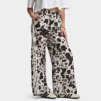 adidas Femmes Pantalon large en satin / Imprimé vache