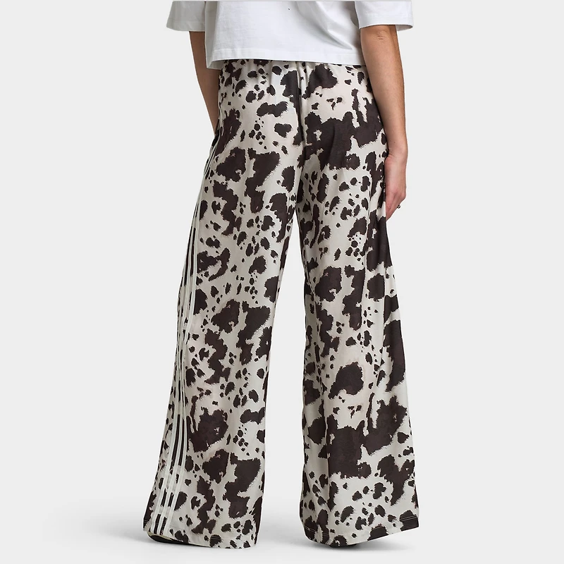 adidas Femmes Pantalon large en satin / Imprimé vache
