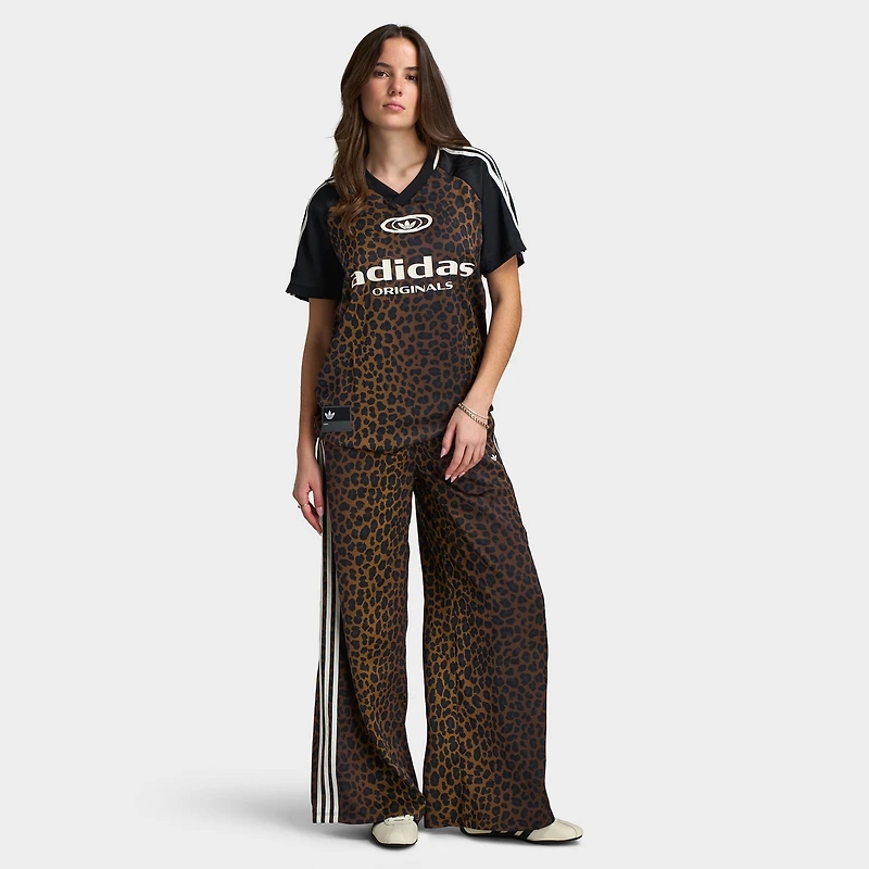 Adidas Women's Satin Football Jersey / Leopard